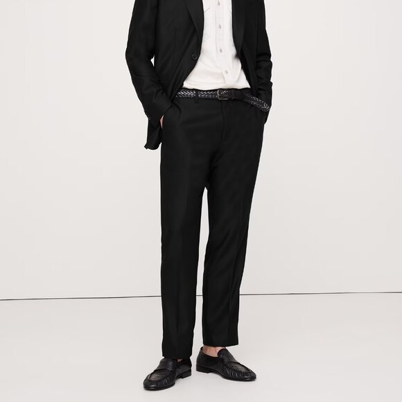 Banana Republic Other - NWT $200 Mens 33 x 30 Black Banana Republic Signature Italian Hopsack Suit Pants